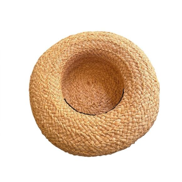 Helen Kaminski Classic 5 Raffia Sun Hat Natural Black - Picture 4 of 7